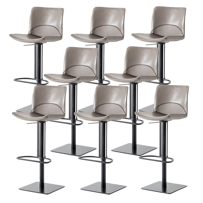 Contemporary Indoor Bar Stool Upholstered Bar Stool with Metal Base