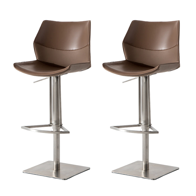 Contemporary Indoor Bar Stool Upholstered Bar Stool with Metal Base