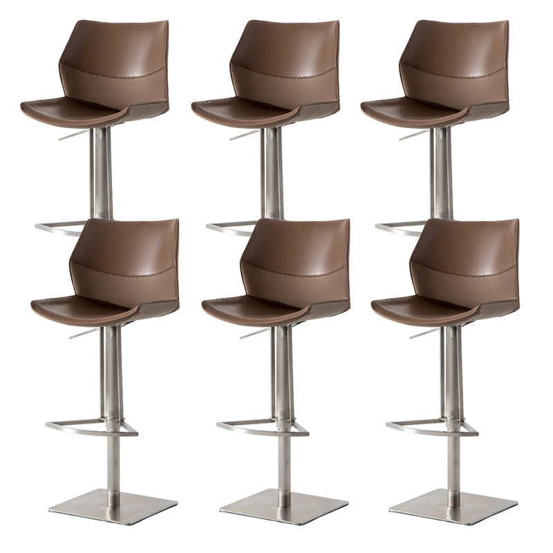 Contemporary Indoor Bar Stool Upholstered Bar Stool with Metal Base
