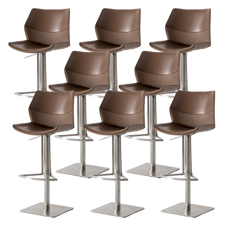 Contemporary Indoor Bar Stool Upholstered Bar Stool with Metal Base