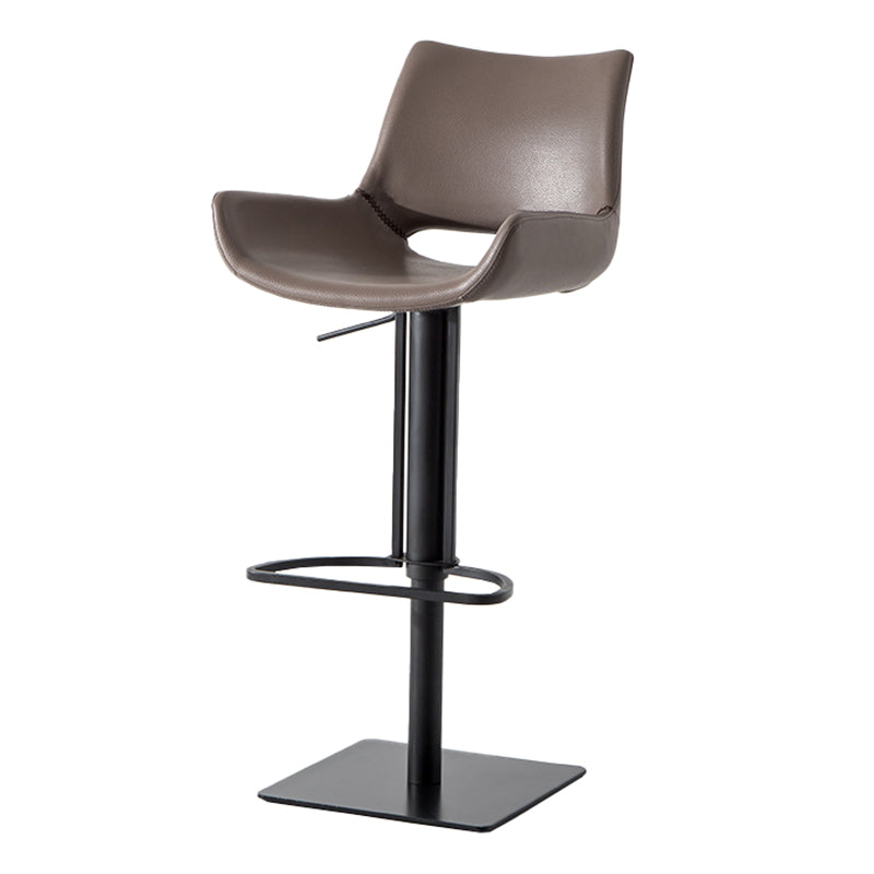 Contemporary Indoor Bar Stool Upholstered Bar Stool with Metal Base