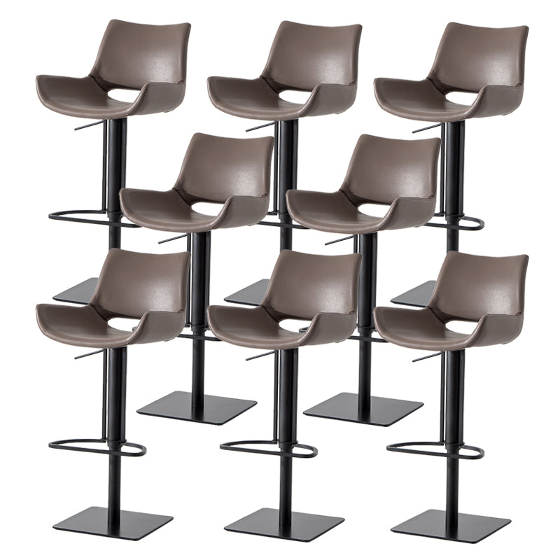 Contemporary Indoor Bar Stool Upholstered Bar Stool with Metal Base