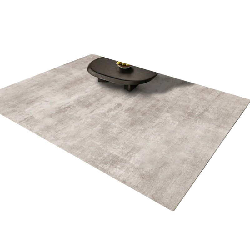 Simplicity Rug Beige Polyester Area Rug Stain Resistant Rug for Home Decor