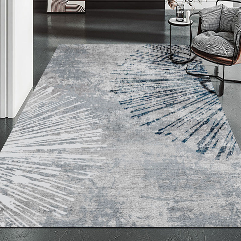 Funky Rug Beige Polyester Area Rug Stain Resistant Rug for Home Decor