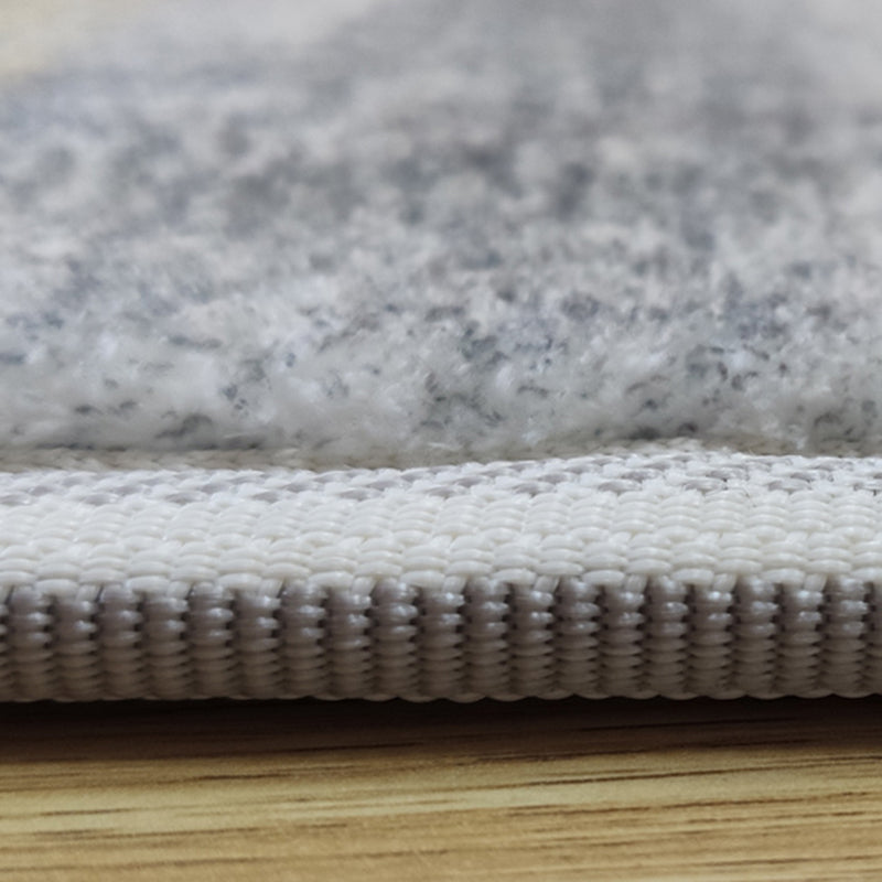 Funky Rug Beige Polyester Area Rug Stain Resistant Rug for Home Decor