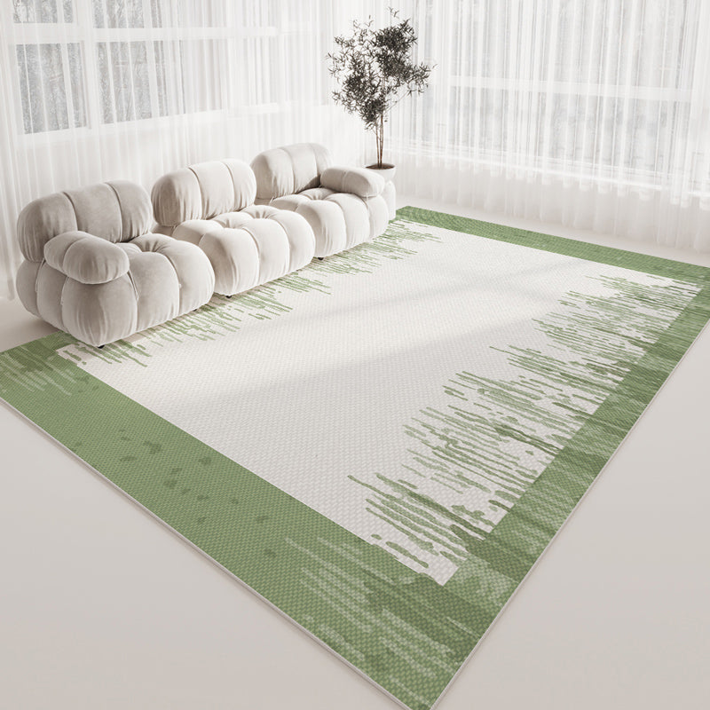 Funky Rug Beige Polyester Area Rug Stain Resistant Rug for Home Decor