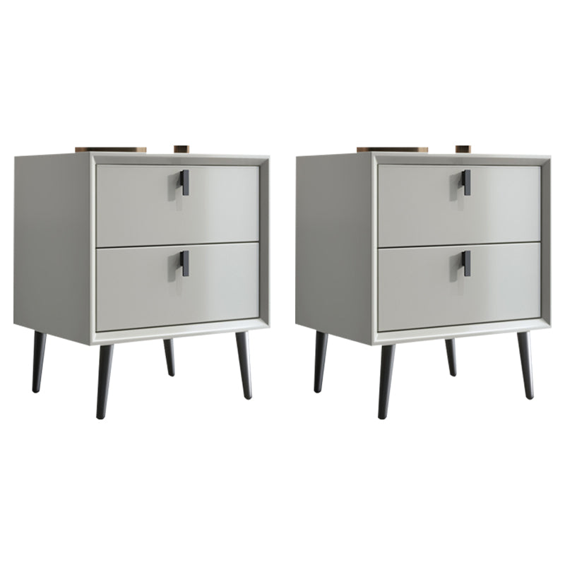 Modern Accent Table Nightstand Wooden Nightstand with Drawers