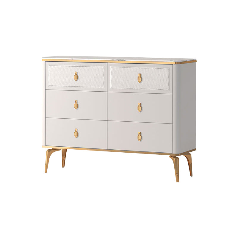Modern Storage Chest Dresser Horizontal Storage Chest with Drawers