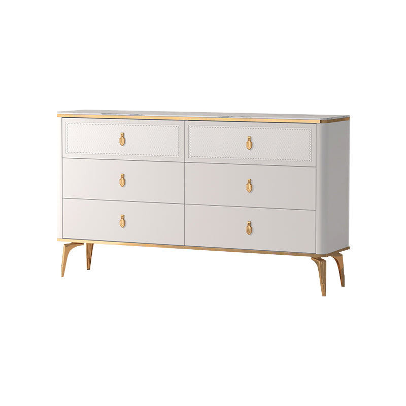 Modern Storage Chest Dresser Horizontal Storage Chest with Drawers