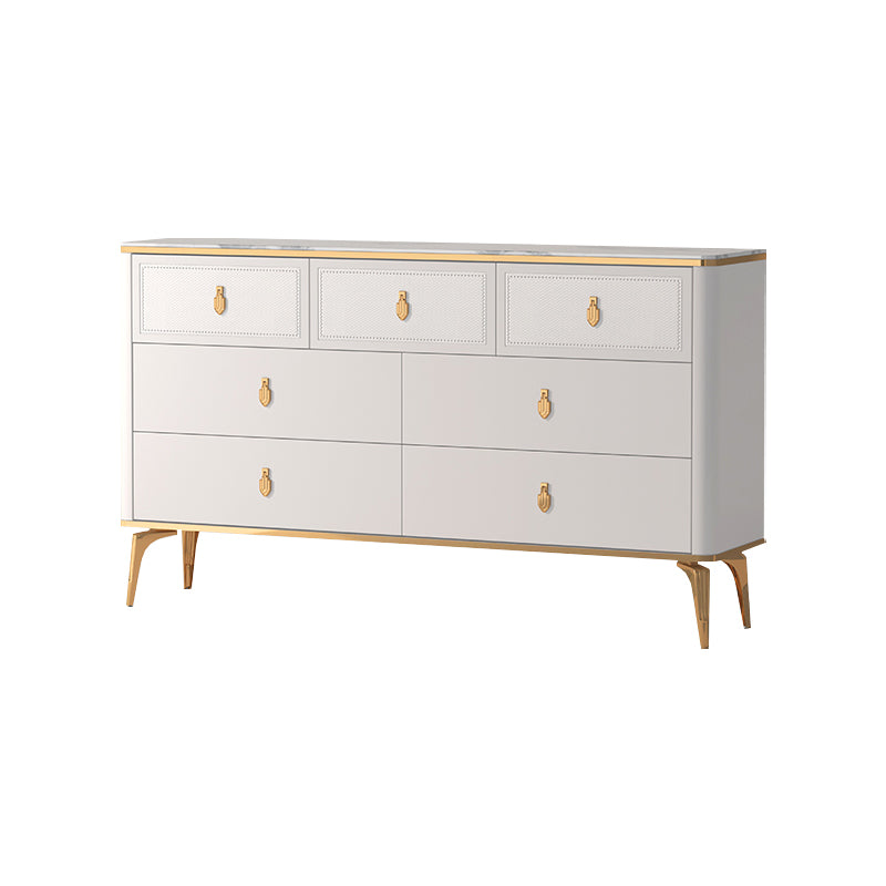 Modern Storage Chest Dresser Horizontal Storage Chest with Drawers