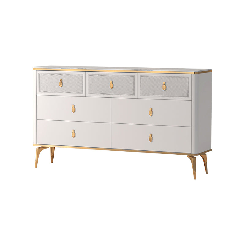 Modern Storage Chest Dresser Horizontal Storage Chest with Drawers