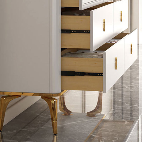 Modern Storage Chest Dresser Horizontal Storage Chest with Drawers