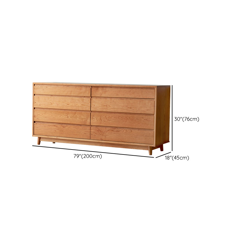 Modern Storage Chest Wooden Storage Chest Dresser with 8 Drawers