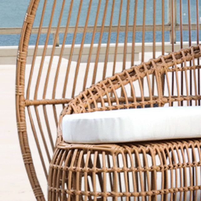 Metal Canopy Patio Daybed Contemporary UV Resistant Outdoor Patio Sofa