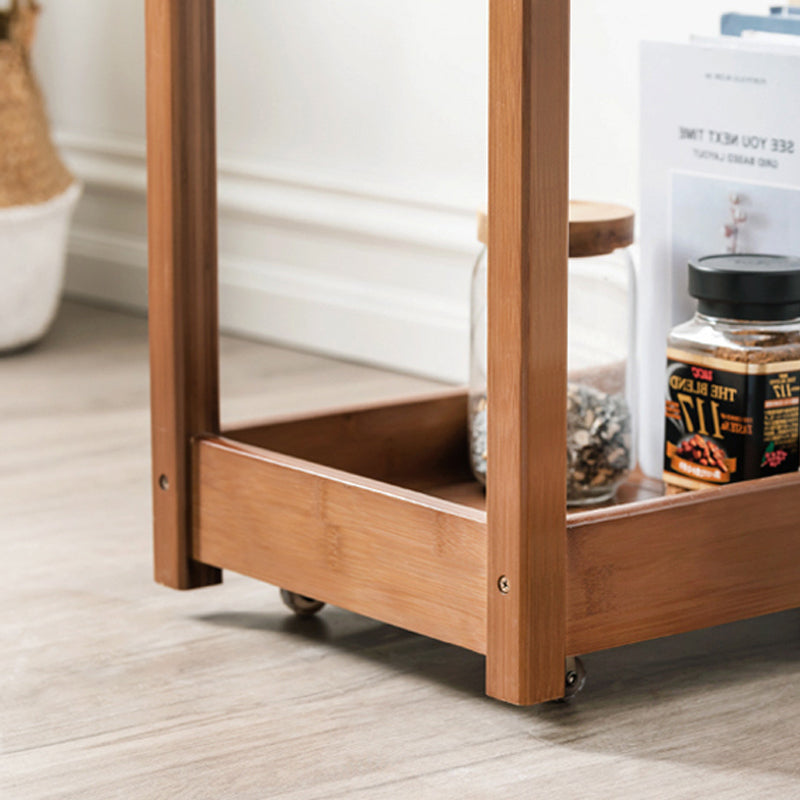 Contemporary Rectangular Side Table Brown Sofa Side Accent Table