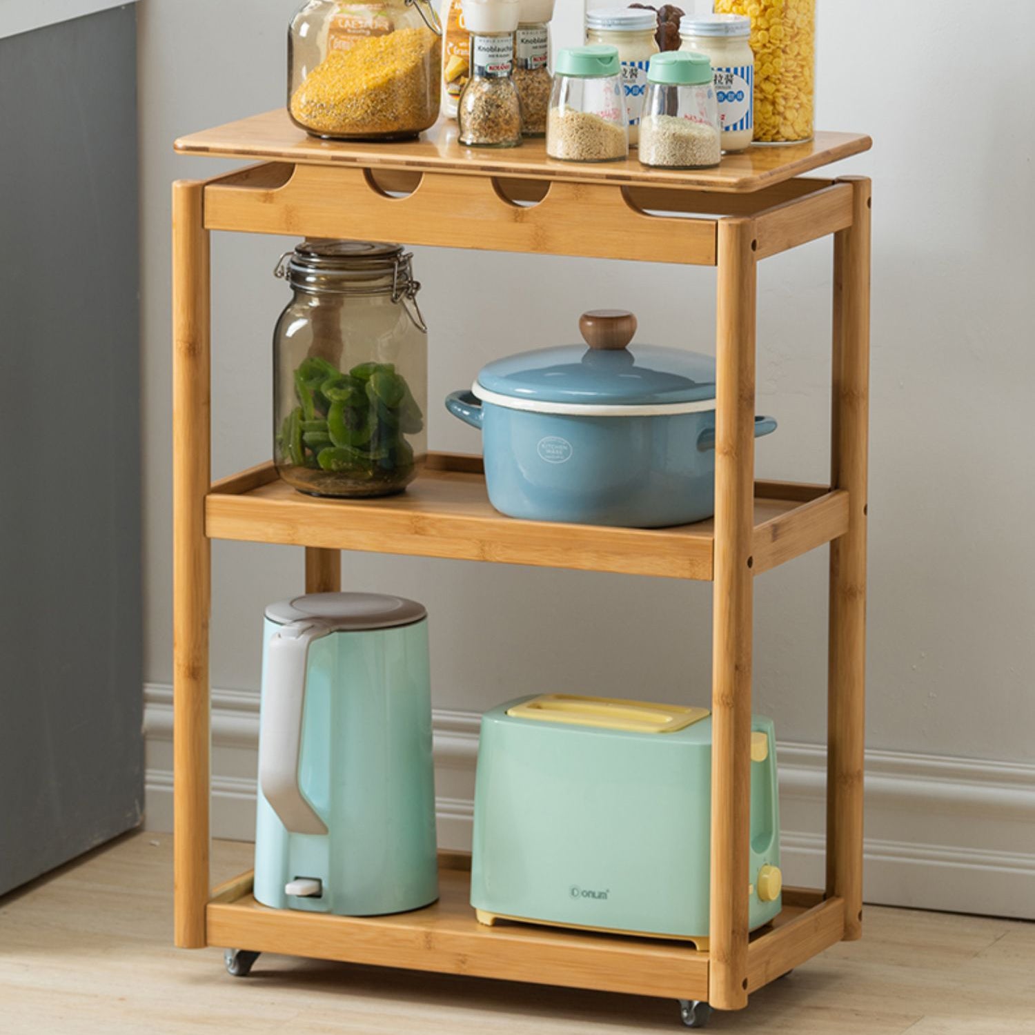 29.5" Tall Side Accent Table Rectangular Nesting End Table for Living Room