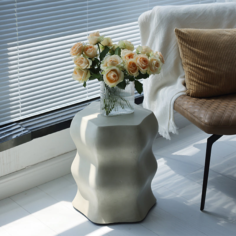 14.6" Wide Metal Block Side Table Geometric Sofa Side Accent Table