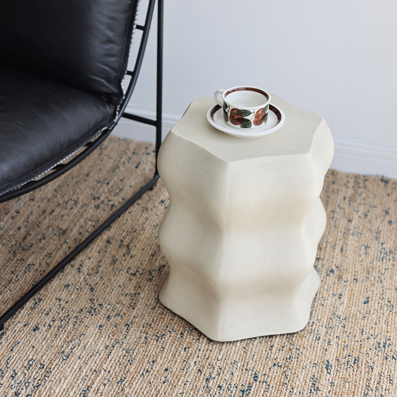 14.6" Wide Metal Block Side Table Geometric Sofa Side Accent Table