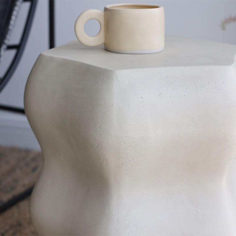 14.6" Wide Metal Block Side Table Geometric Sofa Side Accent Table