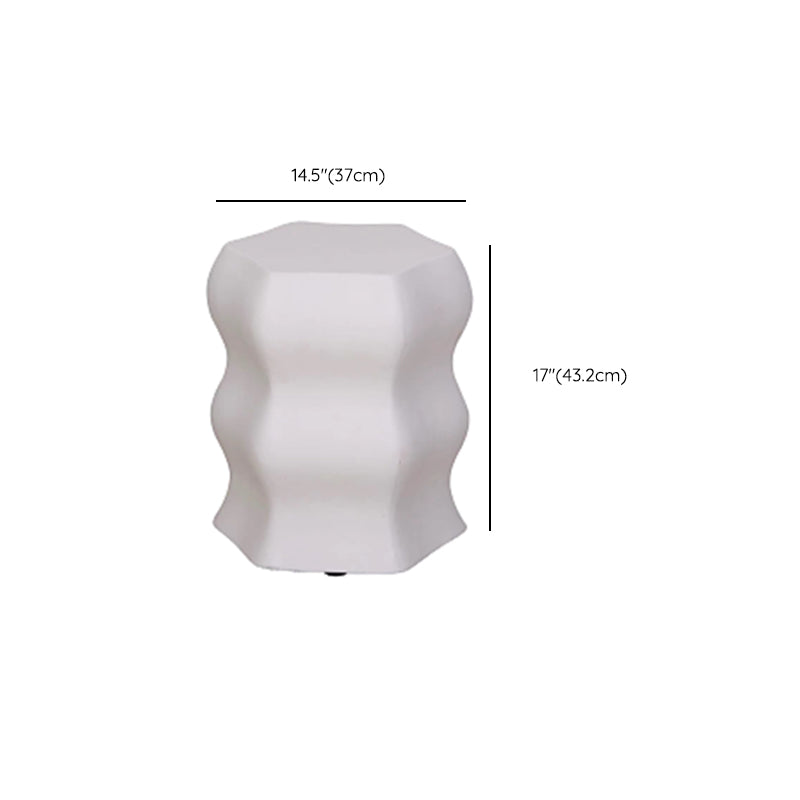 14.6" Wide Metal Block Side Table Geometric Sofa Side Accent Table