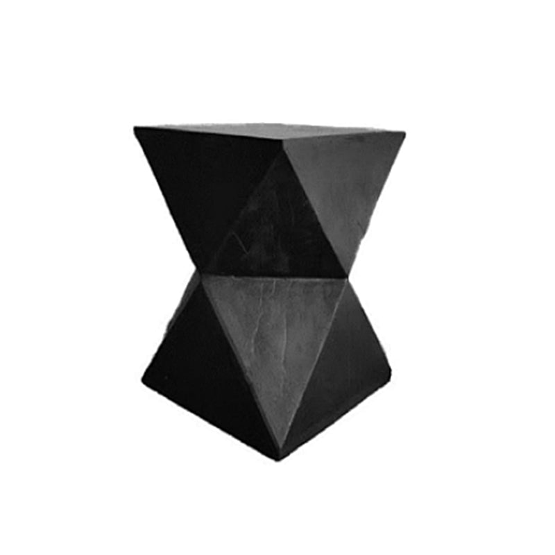 17.5 Tall Block Side Table Modernistic Metal Side End Snack Table