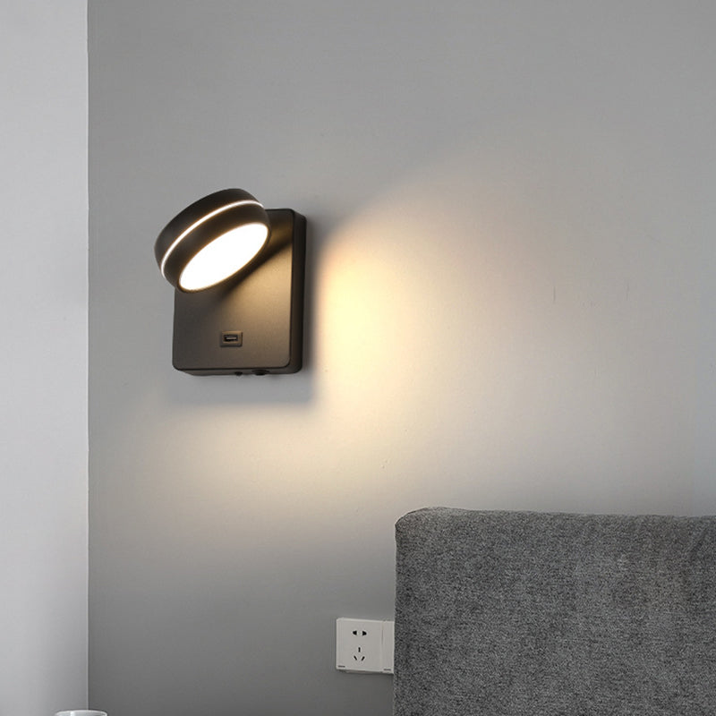 Metal Geometric Wall Sconce Contemporary 1 Light Wall Light Fixture for Bedroom