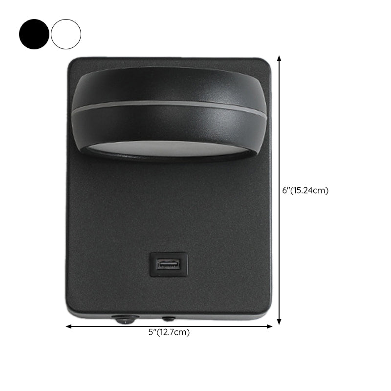 Metal Geometric Wall Sconce Contemporary 1 Light Wall Light Fixture for Bedroom