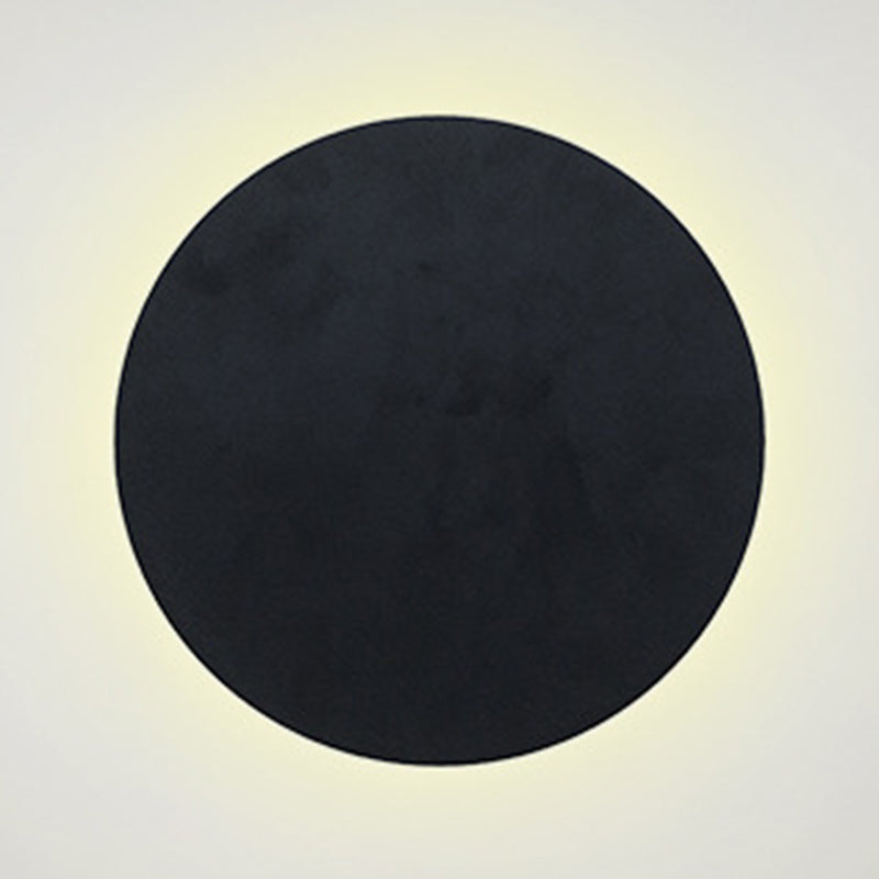 Simplicity Geometric Wall Sconce Metal 1 Light Wall Lighting Idea in Black