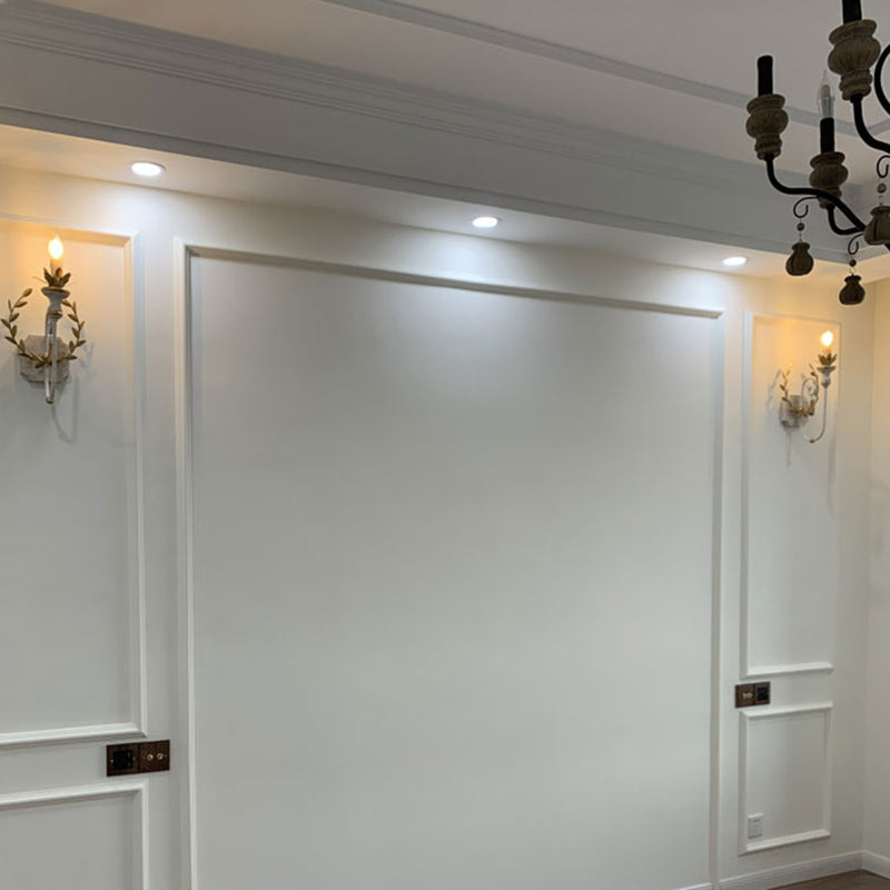 Candle Shape Wood Wall Sconces Modern 1-Light Wall Mount Light Fixture in Gold