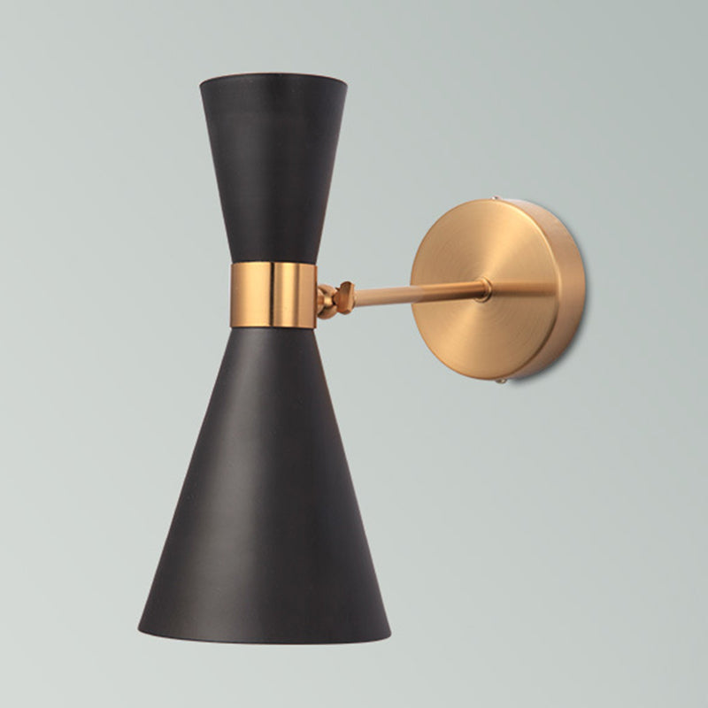 Cone Shape Metal Wall Sconces Modern 2-Lights Wall Mount Light Fixture