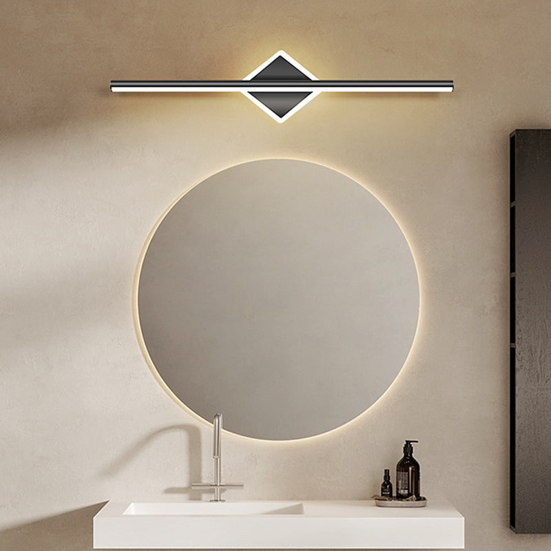 Nordic Style Iron Vanity Light Strip Shape Vanity Lamp for Shower Room