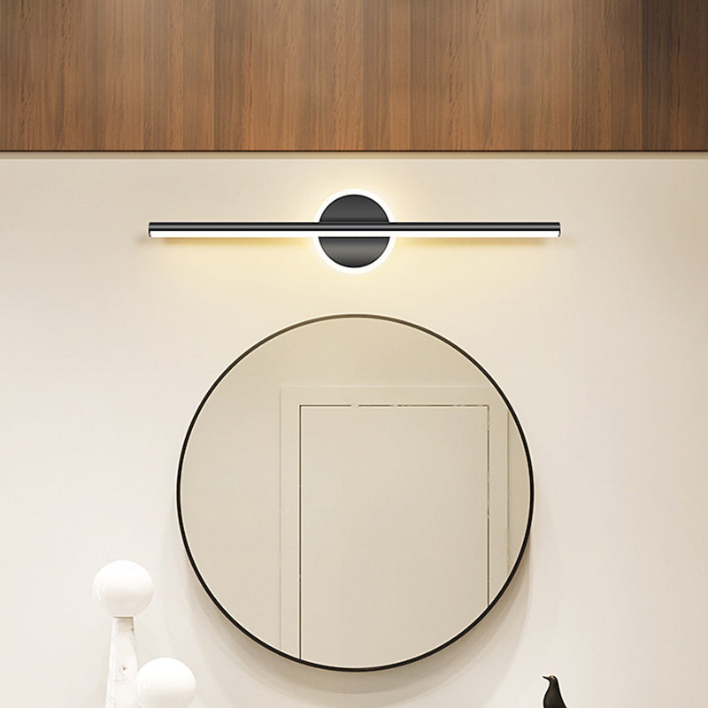 Nordic Style Iron Vanity Light Strip Shape Vanity Lamp for Shower Room