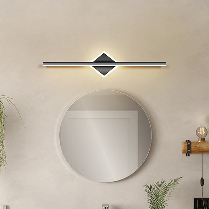 Nordic Style Iron Vanity Light Strip Shape Vanity Lamp for Shower Room