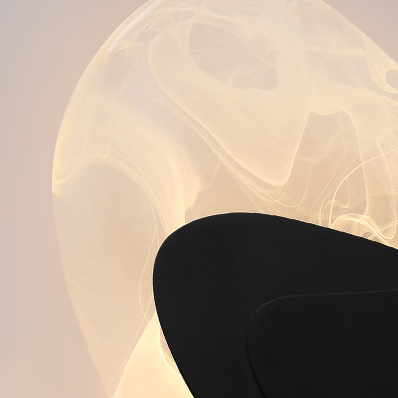 Geometric Shape Metal Vanity Lamp Modern Style 1 Light Vanity Light Fixture in Black