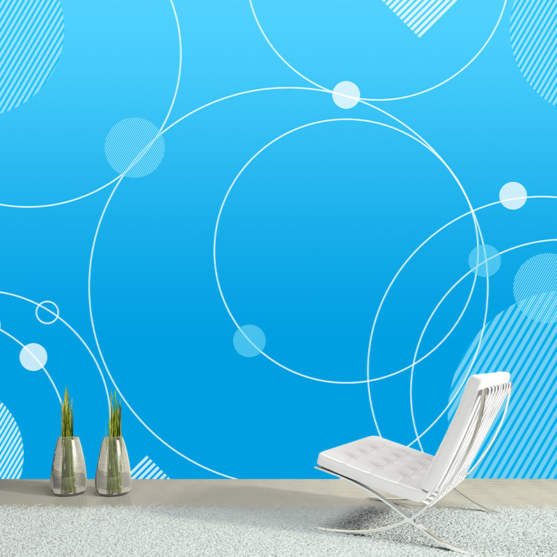 Mural Wallpaper Geometry Illustration Environment Friendly Bedroom Wall Mural