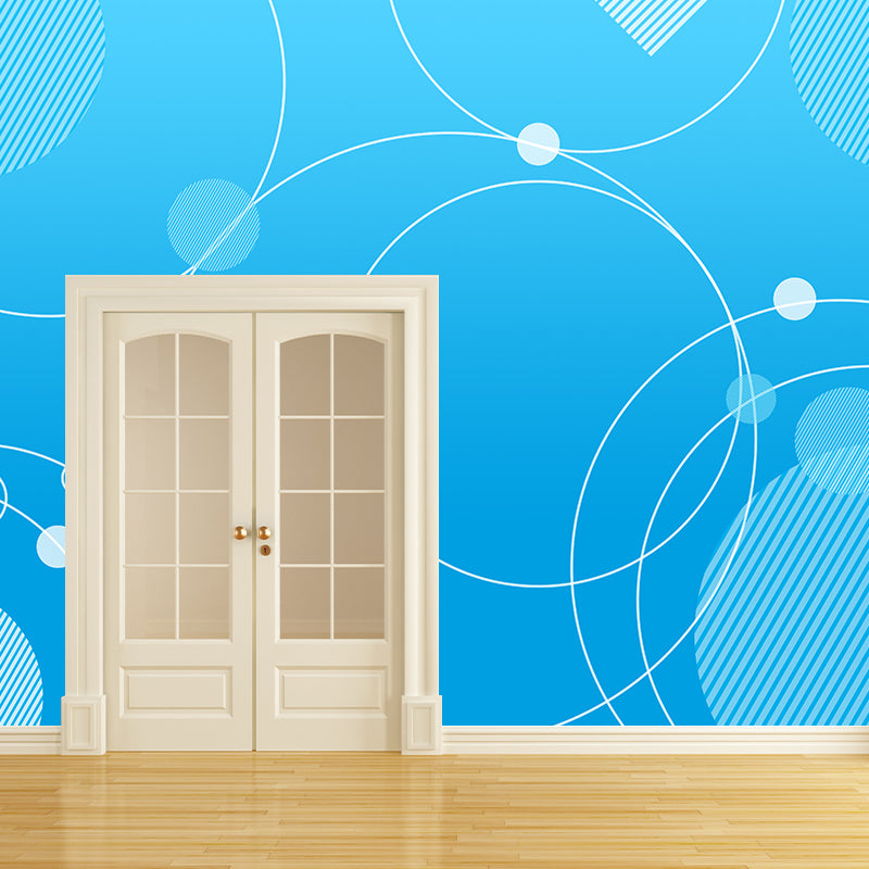 Mural Wallpaper Geometry Illustration Environment Friendly Bedroom Wall Mural