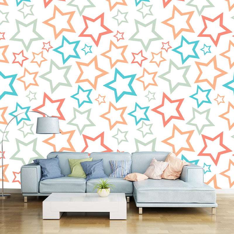Mural Wallpaper Geometry Illustration Environment Friendly Bedroom Wall Mural