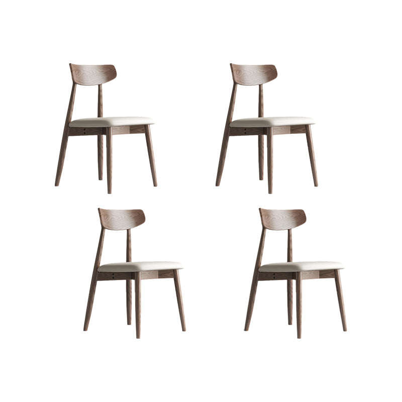Modern Style Side Chair Wood Open Back Dining Room Chair for Kitchen