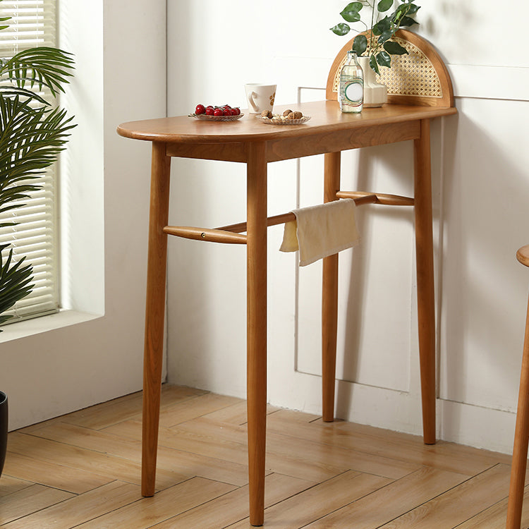 Modern Cherry Wood Counter Table 2/3 Pieces Bar Table Set for Balcony