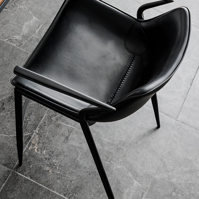 Faux Leather Counter Stool Modern Style Low Back Bar Stool with Footrest