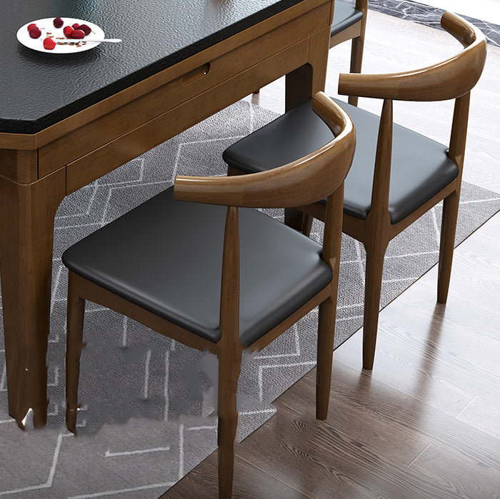 Round Dining Site Table Contemporary Style Stone Furniture with Drop-Leaf