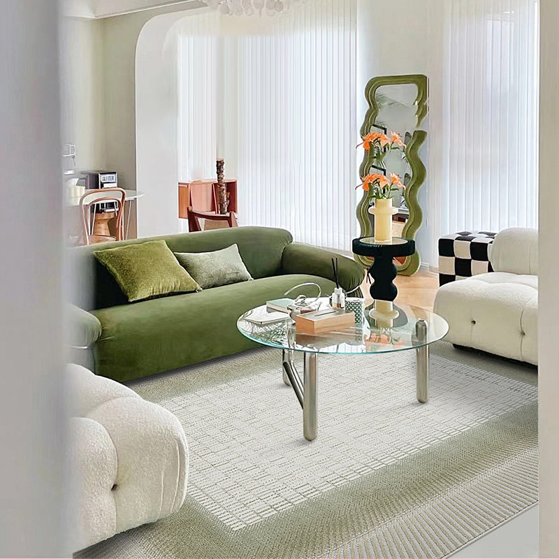 Jute Carpet Geometric Printed Area Rug Adults Pet Friendly Modern Indoor Rectangle Rug