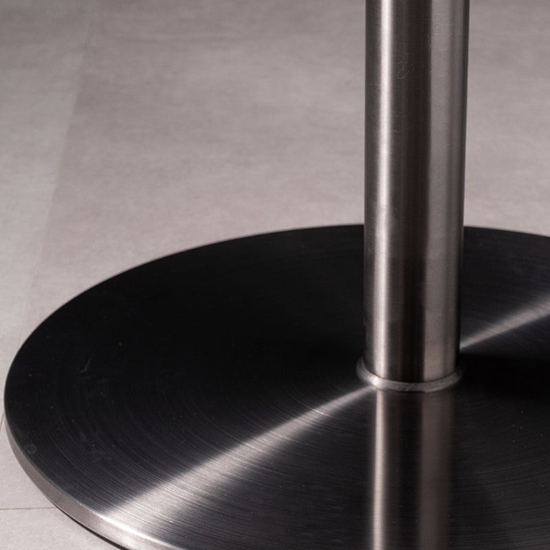 Contemporary Style Barstool Round Upholstered Bar Stool with Metal Base