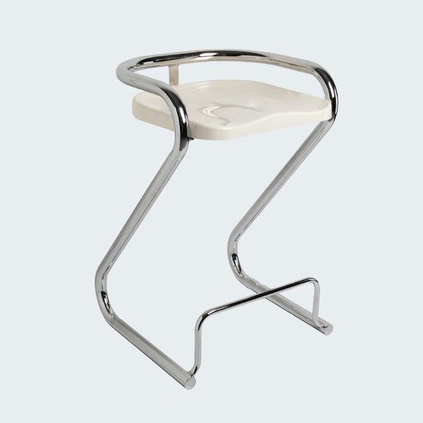 Industrial Metal Counter Stools Saddle Seat Counter Stool with Low Back