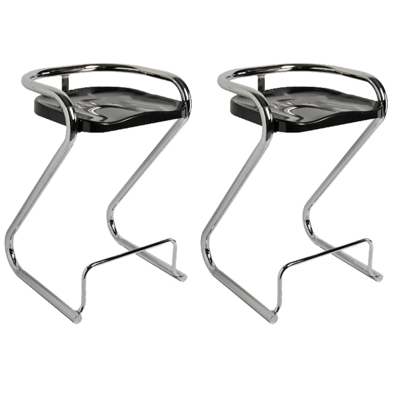 Industrial Metal Counter Stools Saddle Seat Counter Stool with Low Back