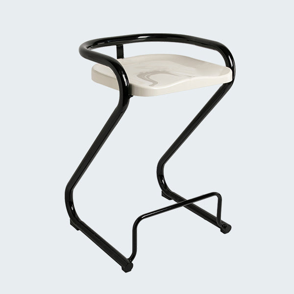 Industrial Metal Counter Stools Saddle Seat Counter Stool with Low Back
