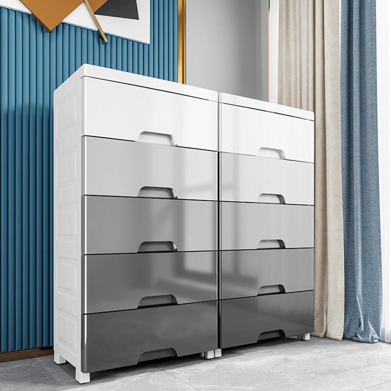 Rectangular Plastic Storage Cabinet Teen Style Simple Bedroom Wardrobe