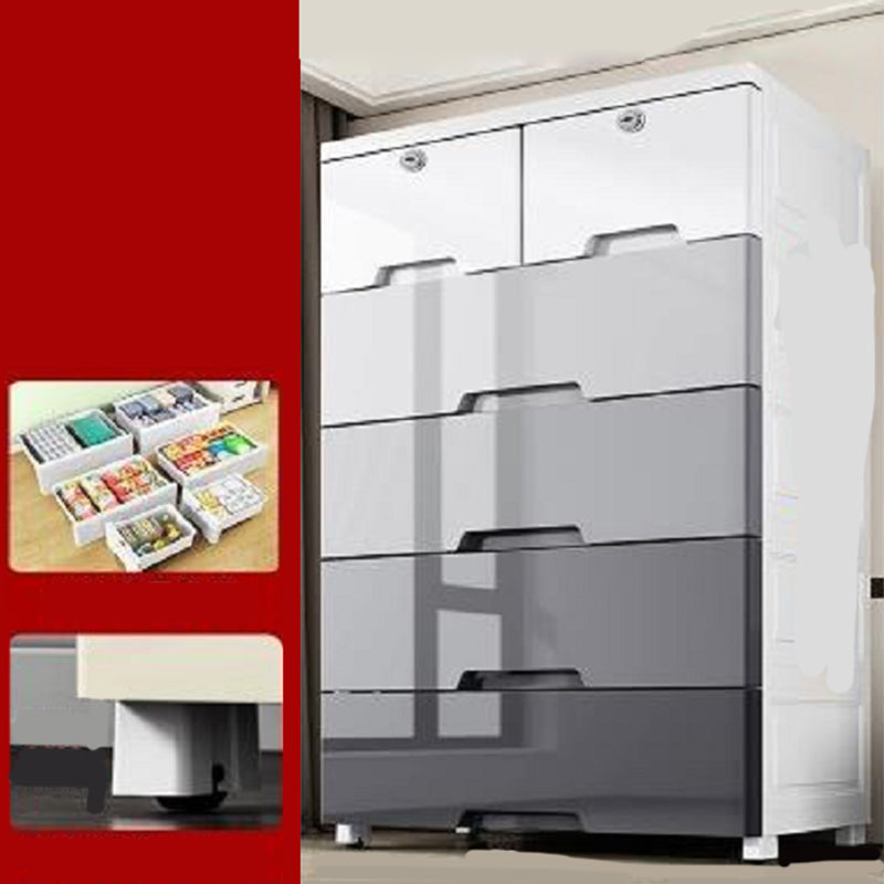 Rectangular Plastic Storage Cabinet Teen Style Simple Bedroom Wardrobe