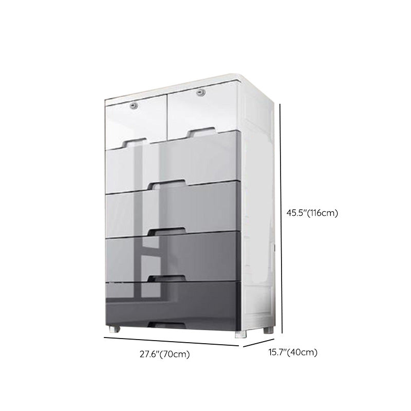 Rectangular Plastic Storage Cabinet Teen Style Simple Bedroom Wardrobe