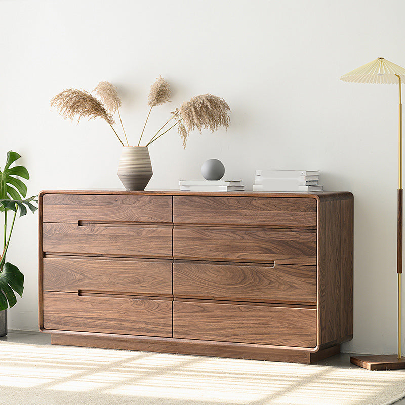 Modern Storage Chest Solid Wood Storage Chest Dresser with 8 Drawers